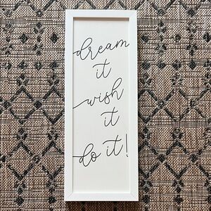 Inspirational White Framed Wall Art